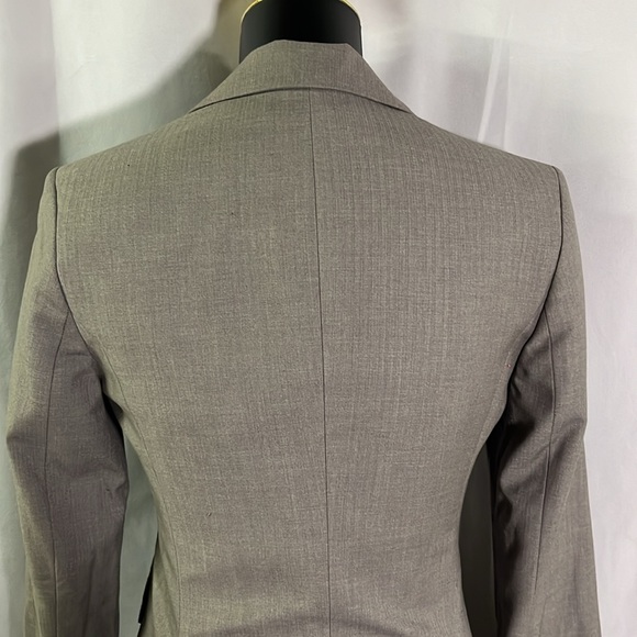 BCBGeneration Gray Classic Button Front Wool Blend Blazer - Picture 10 of 16
